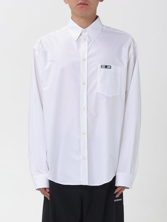 25FW 발렌시아가 긴팔 셔츠 850816TRM28 9000 White