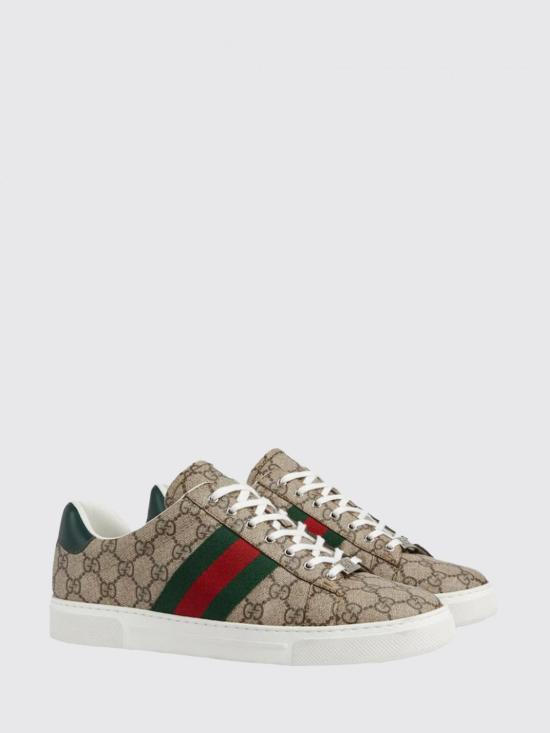 25FW 구찌 에이스 웹 스니커즈 760775FACMZ 9746 Green - GUCCI