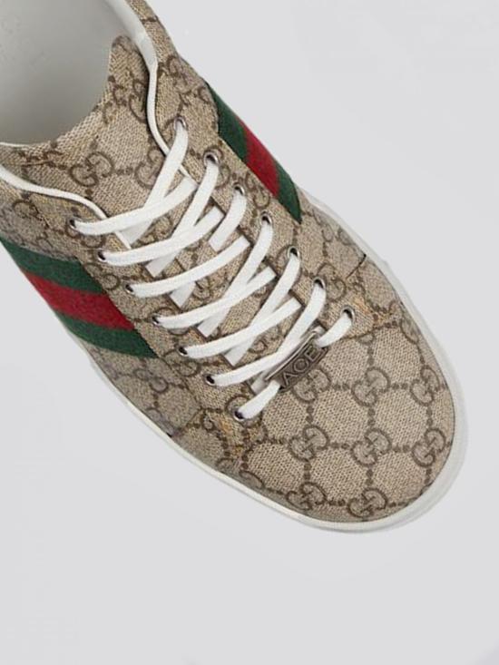 25FW 구찌 에이스 웹 스니커즈 760775FACMZ 9746 Green - GUCCI