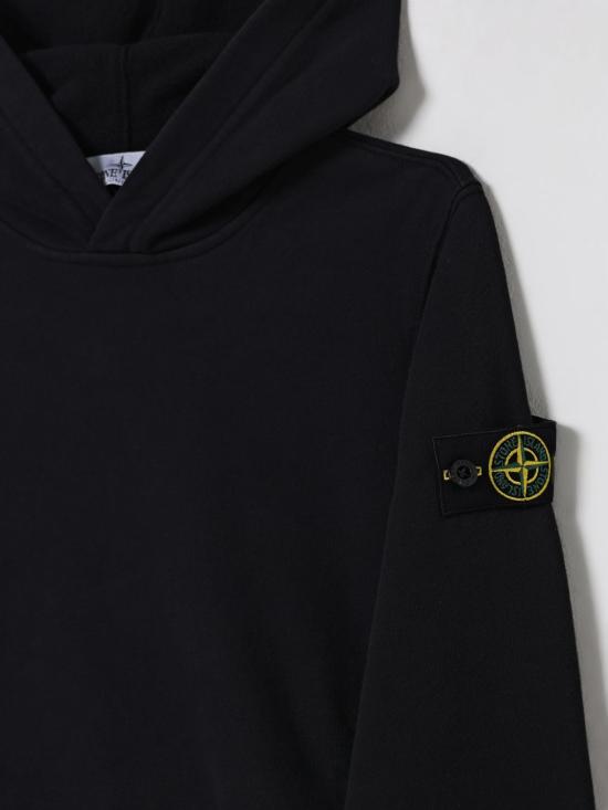 25FW [키즈] 스톤 아일랜드 풀오버 6100004S0A20 V0029 Black - STONE ISLAND