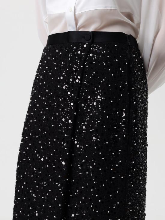 25FW 엠포리오 아르마니 롱 스커트 EW003854TE16864 FC187 Black - EMPORIO ARMANI