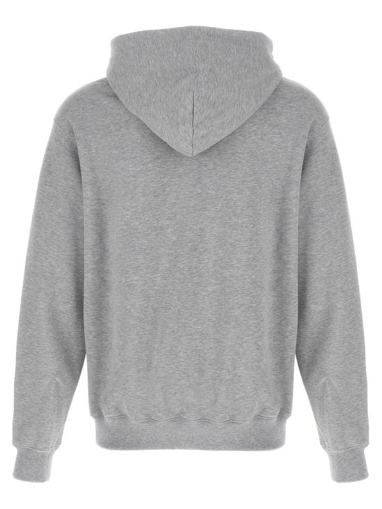 25FW 구찌 로고 프린트 코튼 저지 후드 티셔츠 788771XJHDP1230 GRAY DOM - GUCCI