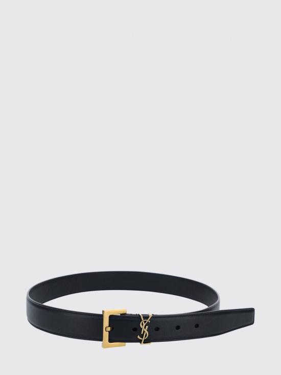 26SS 생로랑 레귤러 벨트 634437BOO0W 1000 Black - SAINT LAURENT