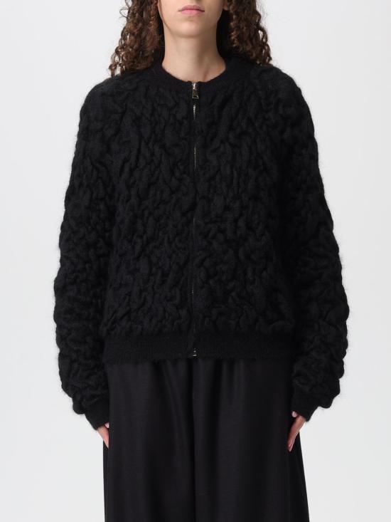 25FW 파비아나 필리피 모헤어 봄버 자켓 MAD225F503D504 825 Black