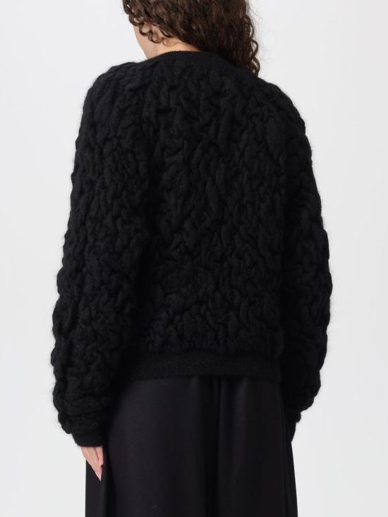 25FW 파비아나 필리피 모헤어 봄버 자켓 MAD225F503D504 825 Black - FABIANA FILIPPI