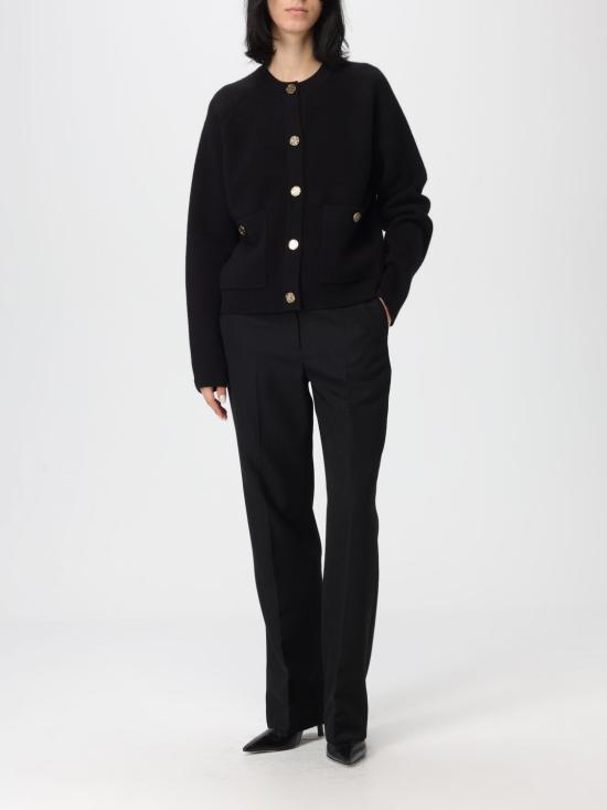 25FW 토템 스트레이트 팬츠 252WRB0296FB0026 001 Black - TOTEME