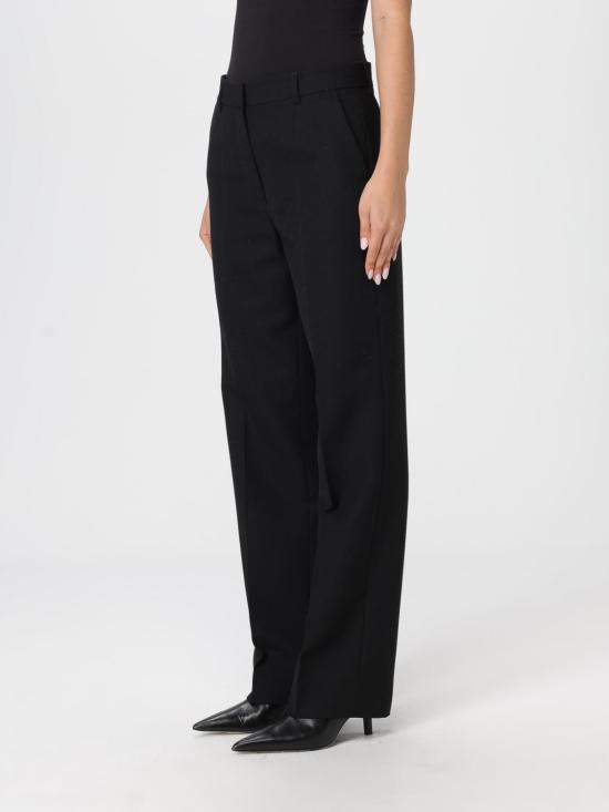 25FW 토템 스트레이트 팬츠 252WRB0296FB0026 001 Black - TOTEME
