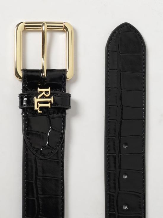 25FW 랄프 로렌 레귤러 벨트 412980806 001 Black - RALPH LAUREN