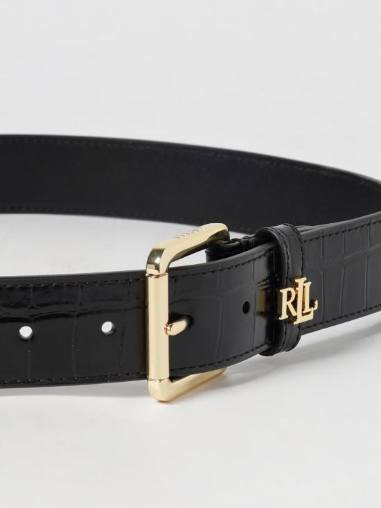 25FW 랄프 로렌 레귤러 벨트 412980806 001 Black - RALPH LAUREN