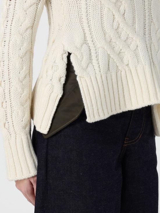 25FW 사카이 스웨터 2508054 151 White - SACAI