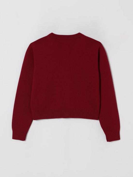 25FW [키즈] 펜디 풀오버 JFG233AUKU F1SAY Burgundy - FENDI