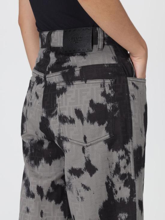 25FW 펜디 데님 팬츠 FLP833AVF5 F0GME Black - FENDI