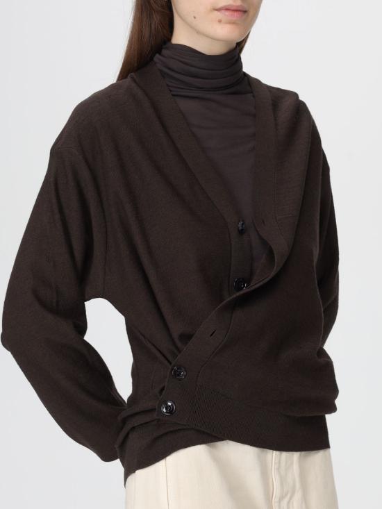 25FW 르메르 릴렉스드 트위스트 가디건 릴렉스드 트위스트  TO1082DLK0873 97 Brown - LEMAIRE