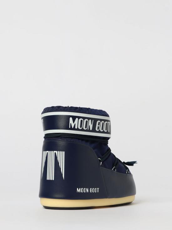 25FW 문부츠 아이콘 나일론 로우 부츠 1409340 F003 Blue - MOON BOOT