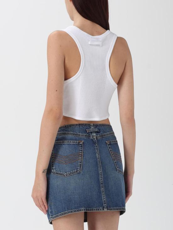 25FW 장 폴 고티에 민소매 티셔츠 BR013J014 01 White - JEAN PAUL GAULTIER