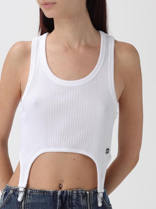 25FW 장 폴 고티에 민소매 티셔츠 BR013J014 01 White - JEAN PAUL GAULTIER