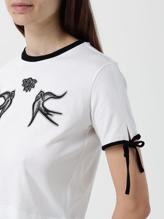 25FW 핑코 반팔 티셔츠 105558A2SF Z05 White - PINKO