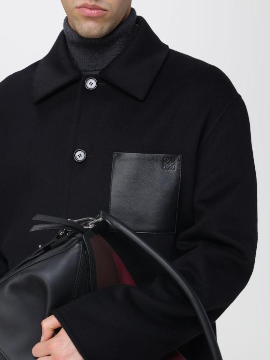 25FW 로에베 코트 H526Y02W93 1100 Black - LOEWE