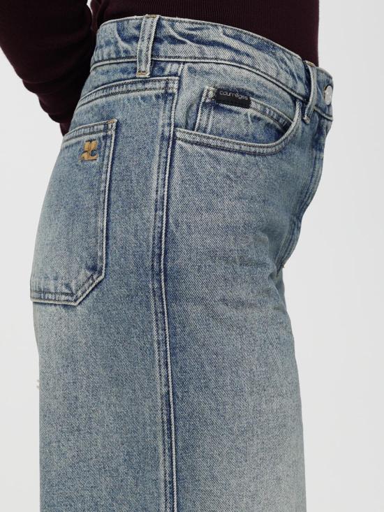 25FW 쿠레쥬 데님 팬츠 VESDPA253DE0041 7052 Blue - COURREGES