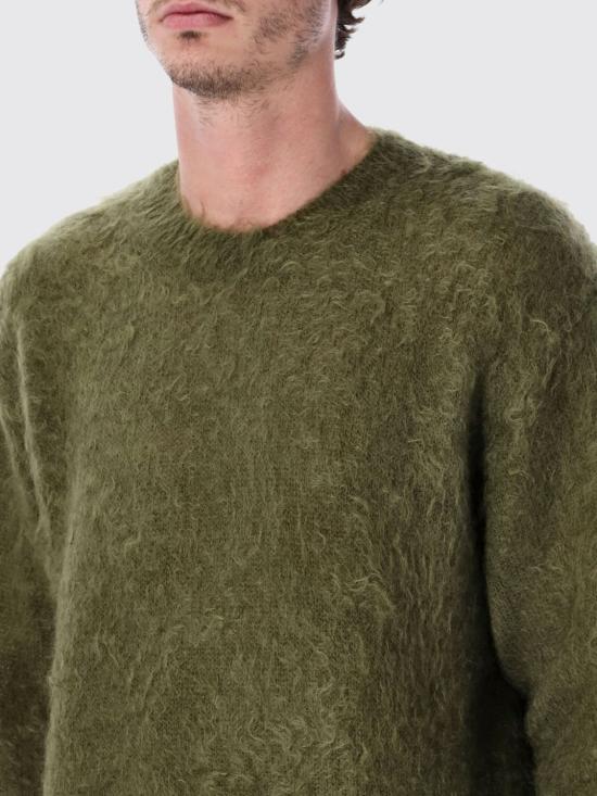 25FW 오라리 스웨터 A25AP02KM OLIVE Green - AURALEE