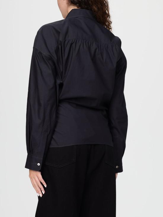 25FW 르메르 스트레이트 칼라 트위스트 셔츠 스트레이트 칼라 트위스트  SH1141LF1500 998 Blue - LEMAIRE