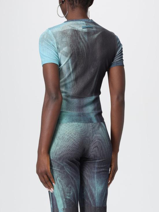 25FW 장 폴 고티에 반팔 티셔츠 TO313M004P 5557 Blue - JEAN PAUL GAULTIER