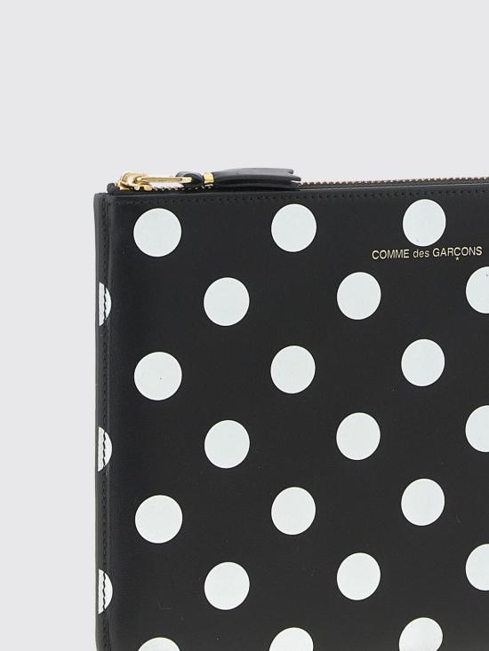 25FW 꼼데가르송 남성지갑 SA5100PD BLACK White - COMME DES GARCONS