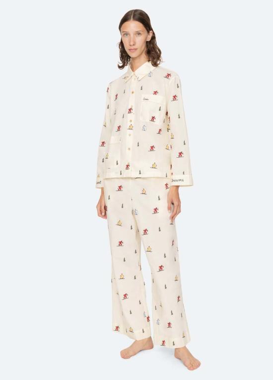  씨뉴욕 라운지 웨어 시 니 위니프레드 파자마 세트 크림 - SEA NY