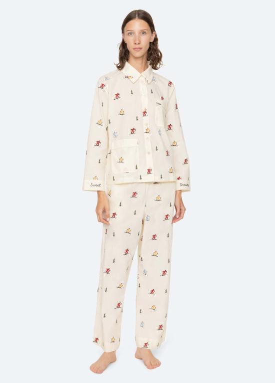  씨뉴욕 라운지 웨어 시 니 위니프레드 파자마 세트 크림 - SEA NY