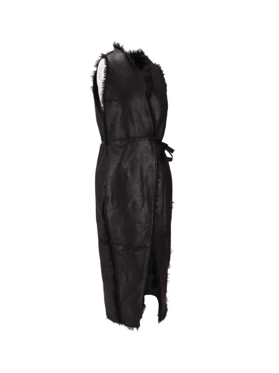 25FW 릭 오웬스 코트 RO02E4950LSHCR 09 BLACK - RICK OWENS