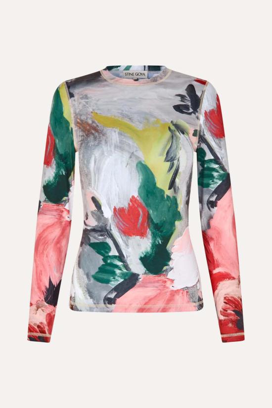  스티네 고야 반팔 티셔츠 스틴 고야 스트레치 저지 탑