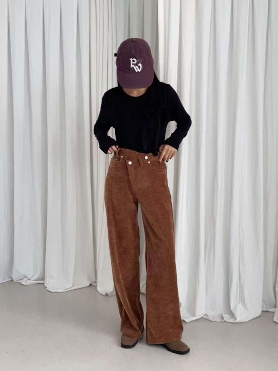  더 엔케이씨 스토어 스트레이트 팬츠 Nkc 스토어 마일리 - The NKC Store