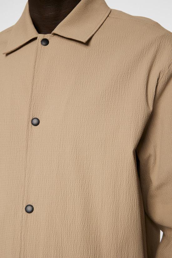  제이린드버그 긴팔 셔츠 FMTA13779C106 BATIQUE KHAKI DOM - J LINDEBERG