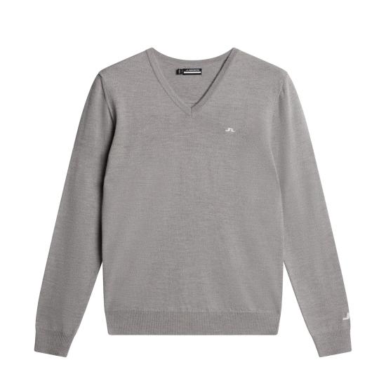 25SS 제이린드버그 스웨터 GMKW11844U199 LIGHT GREY MELANGE DOM