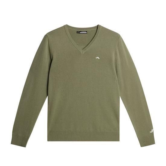 25SS 제이린드버그 스웨터 GMKW11844M311 OIL GREEN DOM