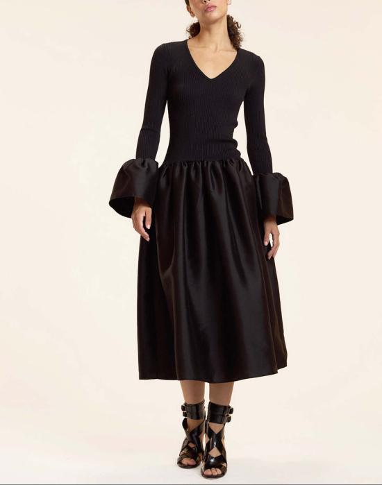  신시아 로리 롱 원피스 신시아 로울리 피오나 드레스 블랙 - CYNTHIA ROWLEY