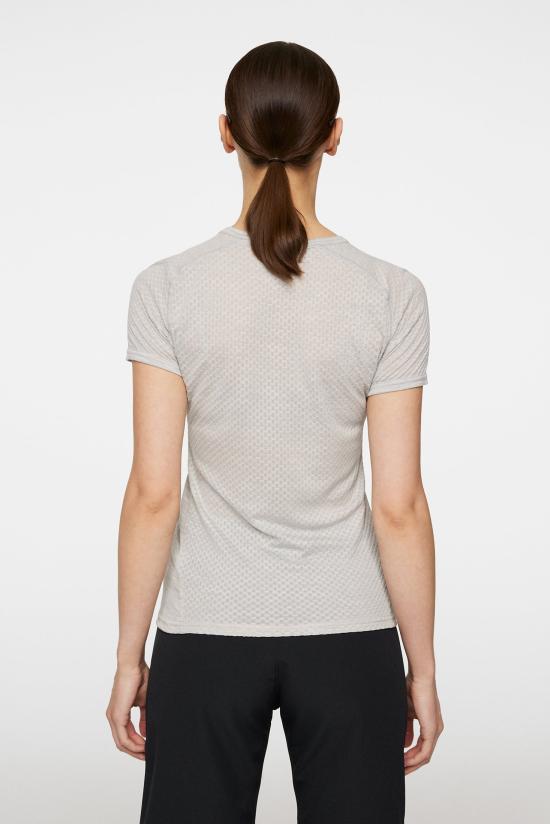  제이린드버그 반팔 티셔츠 AWJT12283 U199 LIGHT GREY MELANGE DOM - J LINDEBERG