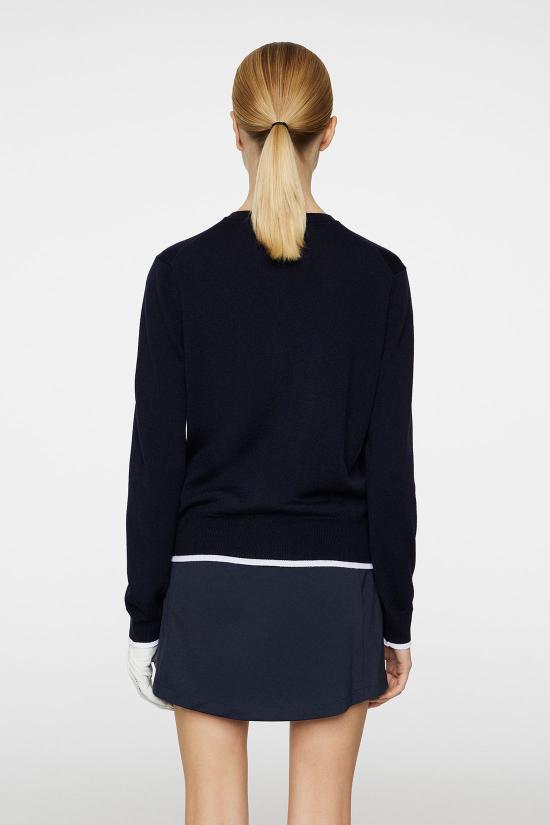  제이린드버그 요안나 니티드 가디건 GWKW12008 6855 JL NAVY DOM - J LINDEBERG