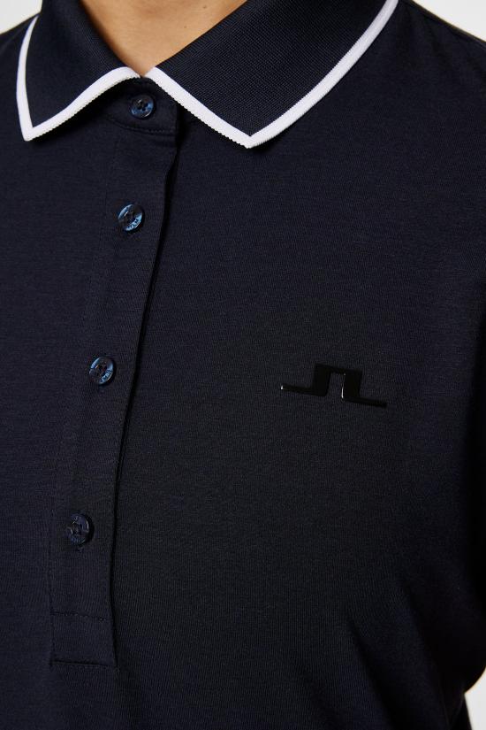  제이린드버그 폴로 티셔츠 GWJT107266881 NAVY MELANGE DOM - J LINDEBERG