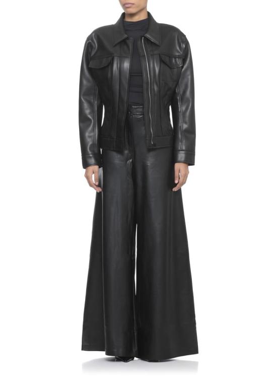 25FW 노마카말리 가죽 자켓 ST3254LV014001 Black - NORMA KAMALI