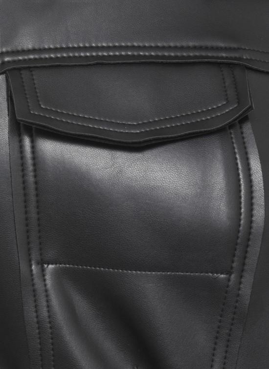 25FW 노마카말리 가죽 자켓 ST3254LV014001 Black - NORMA KAMALI