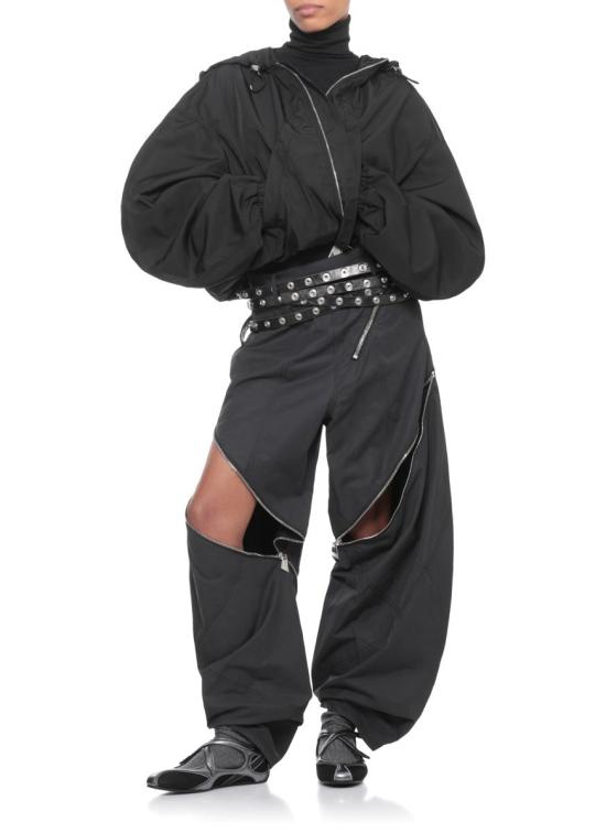 25FW 디 아티코 자켓 251WCB00076PLL001AA100 Black - THE ATTICO