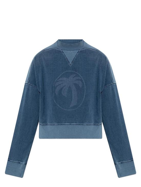 25SS 팜앤젤스 긴팔 티셔츠 PWBA053S25FABB0014940 Blu BLUE