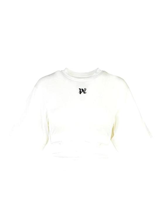 25SS 팜앤젤스 반팔 티셔츠 PWAA072F24JER0010310 Bianco White