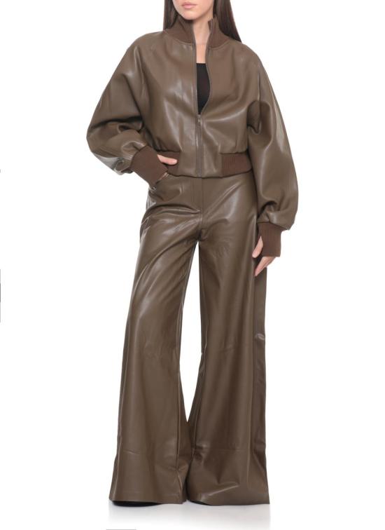 25FW 노마카말리 봄버 자켓 ST3254LVR31867 BROWN - NORMA KAMALI