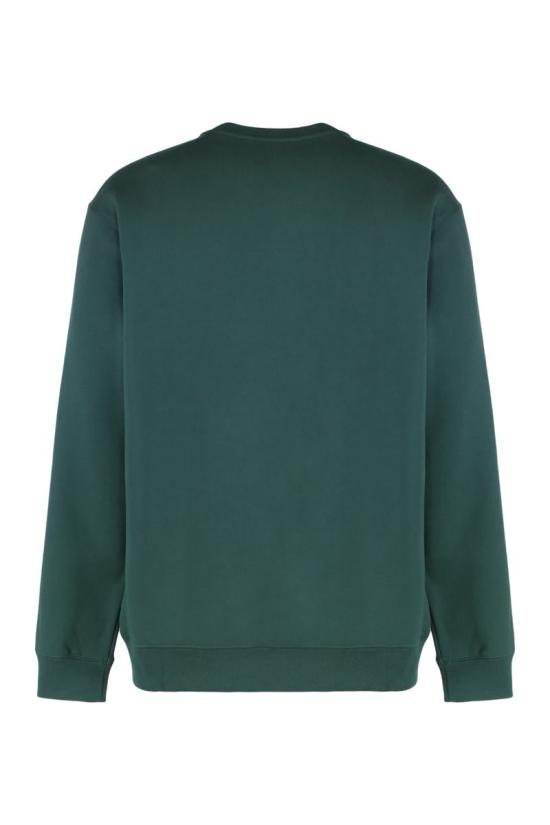 25FW 구찌 브러시드 코튼 저지 스웨트셔츠 848737XJHKI 3348 GREEN - GUCCI