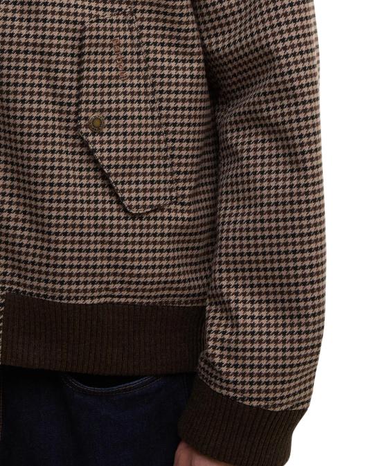 25FW 바라쿠타 봄버 자켓 BRCPS1158 UT3077 7087 BROWN HOUNDSTOOTH - BARACUTA