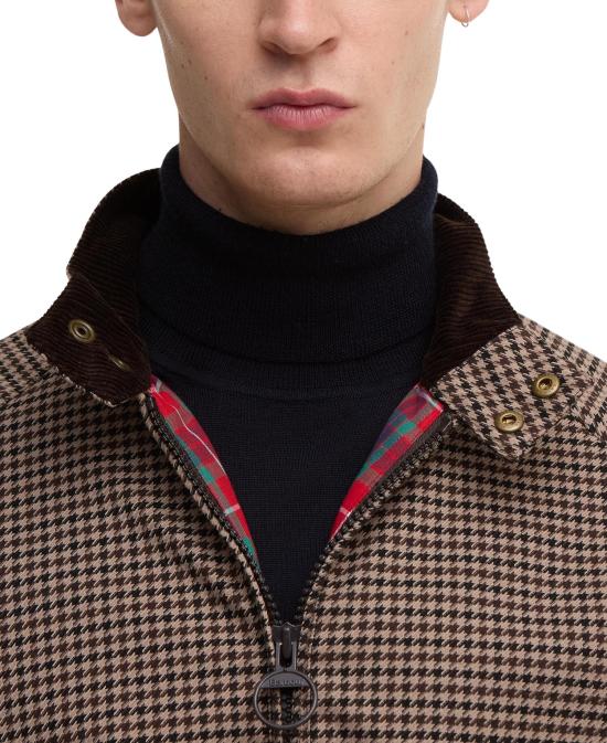 25FW 바라쿠타 봄버 자켓 BRCPS1158 UT3077 7087 BROWN HOUNDSTOOTH - BARACUTA