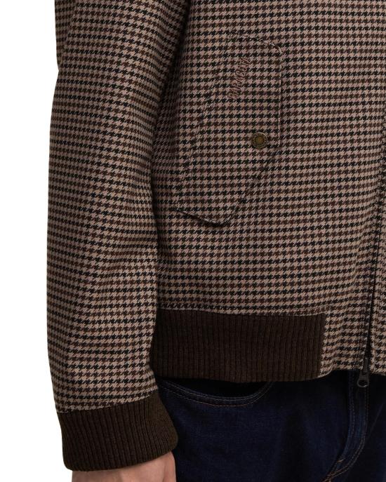 25FW 바라쿠타 봄버 자켓 BRCPS1158 UT3077 7087 BROWN HOUNDSTOOTH - BARACUTA