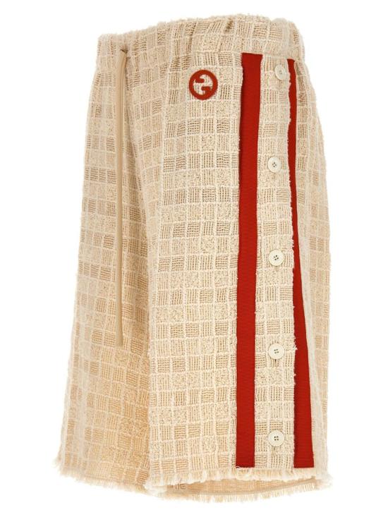 25SS 구찌 숏팬츠 744874ZANTD Bianco White - GUCCI